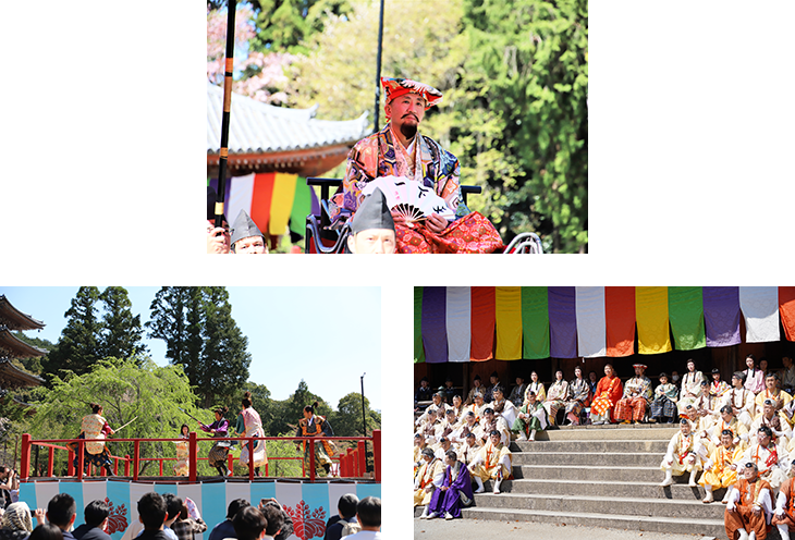世界遺産の醍醐寺で「豊太閤花見行列」が開催されました。