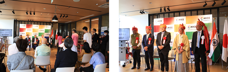 「NPO法人日本インド文化経済センター（ＮＩＣＥ）」の開所式を行いました！