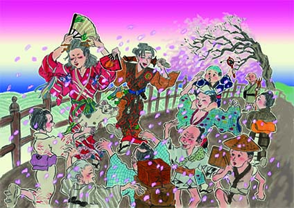 4月「出雲阿国と四条河原」