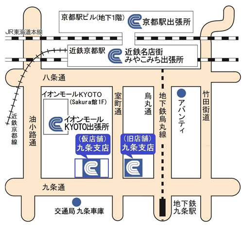 仮店舗所在地