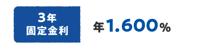 3年固定金利 年1.100%