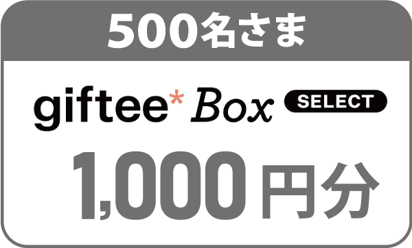 500名さま 1,000円分